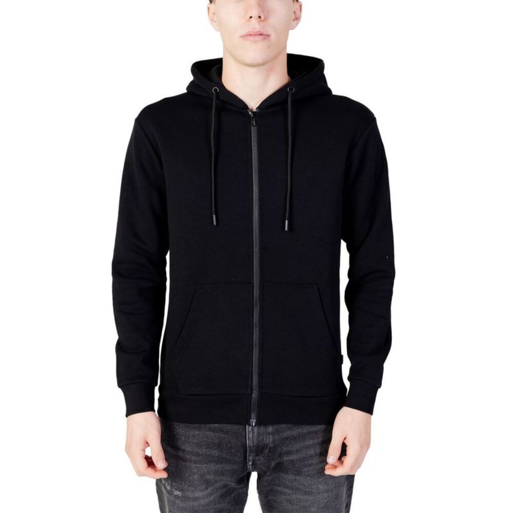 Jack Jones Black Polyester Men's Hoodie
